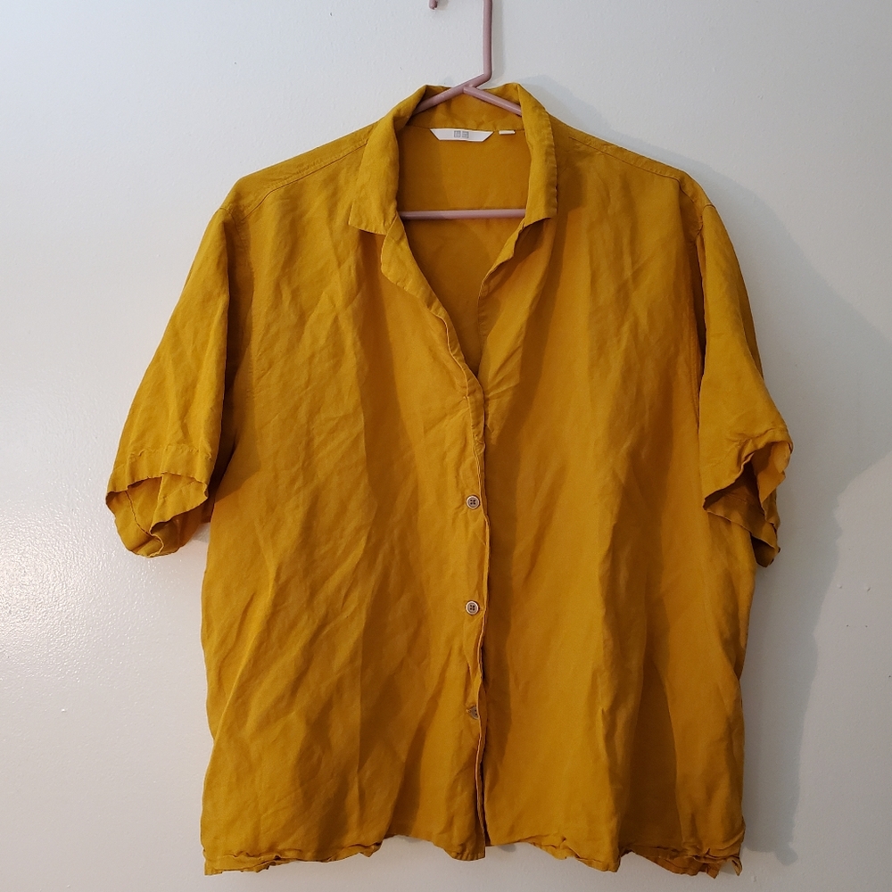 Linen Short Sleeve Blouse